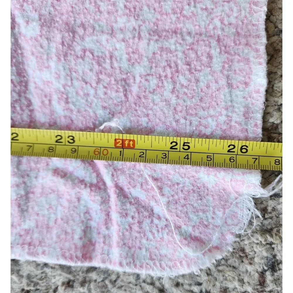 Laura Ashley Baby Receiving Blanket Flannel Cotton Pink Floral 27